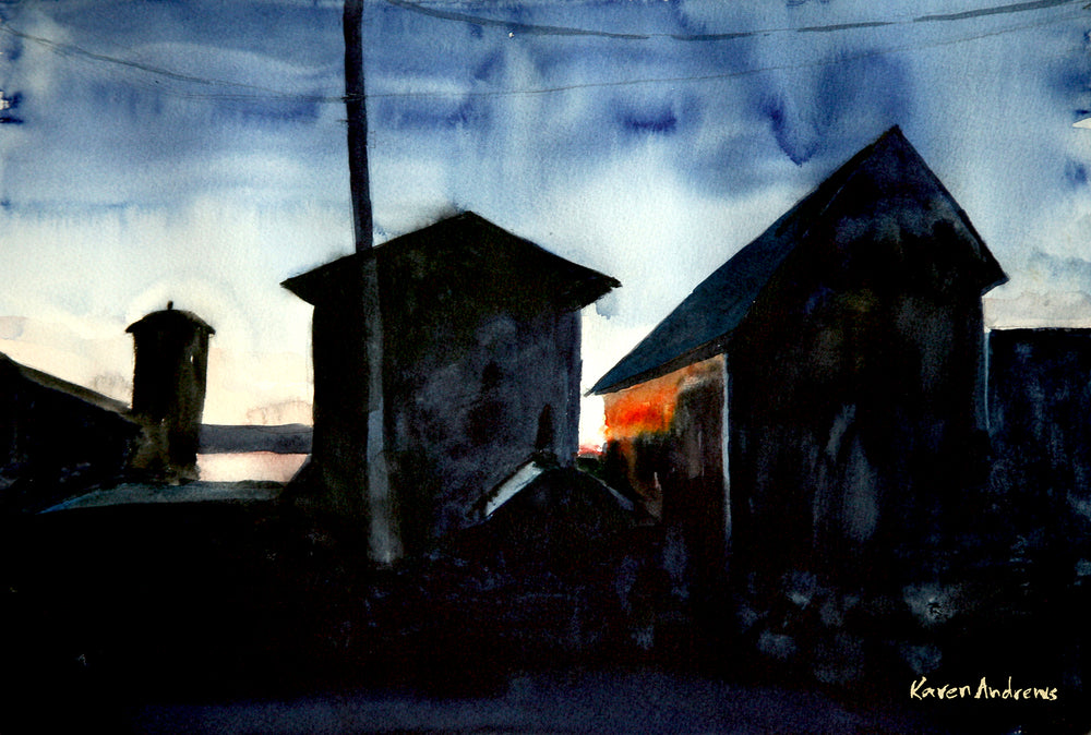 Barn Reflection on the Supermoon