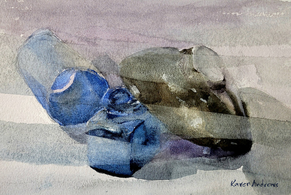 Still Life with Blue Ink Jar – Inner Vision Studio