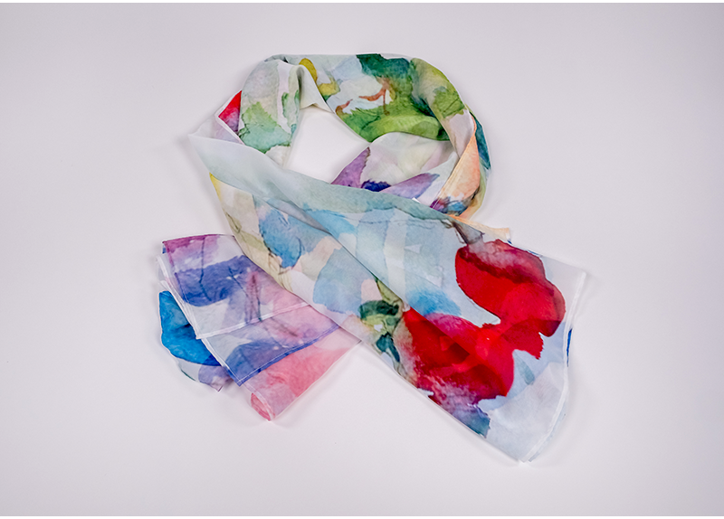 
                  
                    Watery Floral Scarf
                  
                