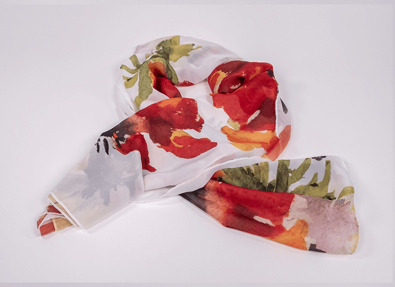 
                  
                    Red Anemones Scarf - Image #2
                  
                